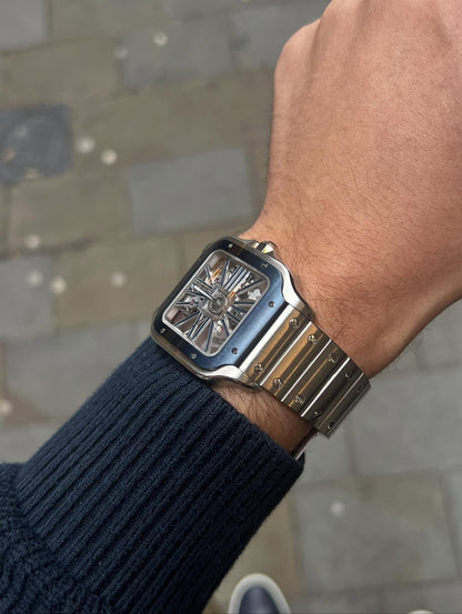 Cartier Skeleton Blue PVD Bezel